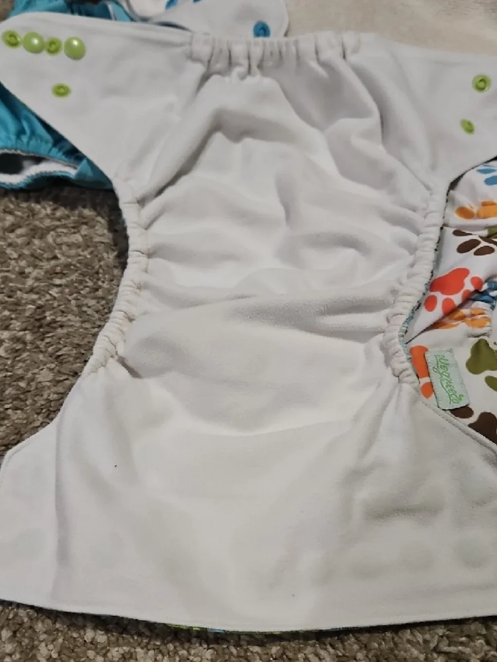 Reusable Kids Cloth Diaper Cover Set With Inserts By Wegrecco.